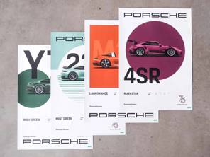 Porsche Poster Set - Driven by Dreams. 75 Jaar Jubileum Collectie