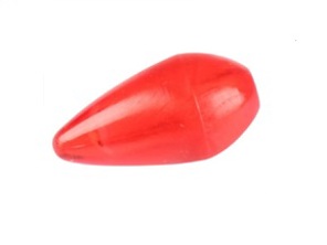 Rote Antennenspitze Hirschmann. Porsche 356 / 356A / 356B / 356C - EQ009500 - 1600950100