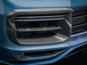 Kühlergrillblende Carbon. Porsche 9YA Cayenne turbo - 9Y0807795041, 9Y0807796041 - EC-LR033-CBN