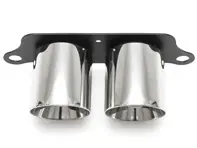 Terminali di scarico Deluxe Dual Style CROMO LUCIDO. Porsche 991 GT3 - 99111125390, 99111125393