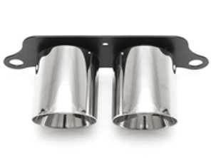 Embouts d'échappement de luxe à double style CHROME POLI. Porsche 991 GT3 - 99111125390, 99111125393