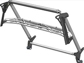 Sistema di supporto del montante B e del traliccio Brey Krause. Porsche 964/993 Coupé - R1921, R-1921