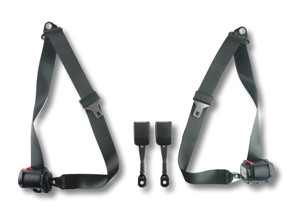 Retractable 3-point inertia reel front seat belt kit Porsche 986 Boxster 1997 to 2001 - 98680303302, 98680303402, 99680318304, 99680318301