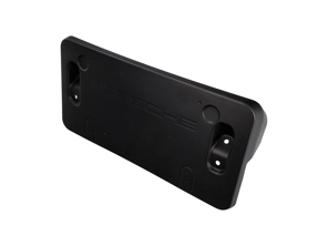 Portatarga paraurti anteriore, nero. Porsche 95B.1 Macan - 95B807287A1E0, 95B807287C1E0