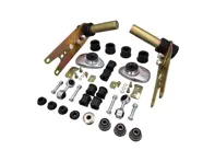 Fahrwerks-Umbausatz mit Standard-Shore-Buchsen. Porsche 911 Turbo 1989 G50 - 91134101800, 91134388100, 90133105900, 477411313B, 477411313N, 93033307100, 93033307101, 93033307200, 93033307201, 91134190100, 93034190101, 93034190201, 91133300902, 91133300906, 91133352100, 91150193300, 91150193400, 99952310301, 90006706302, 90006706303, N0101563, PCG01015630, 90008203502, 90091004602, 99908443909, 99908444509, 99908444501