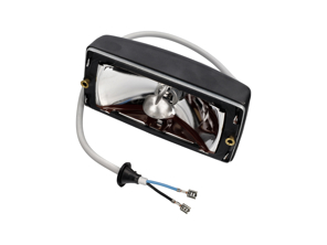 Fog lamp unit Front, without glass. Porsche 911 1984-89 - 91163120300, 91163120400, PCG631205N