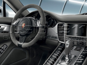 Multifunktionslenkrad & PDK-Wählhebel in Alcantara. Porsche Panamera 2010>> - 97004480180, 97004480181