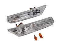 Side repeaters crystal, Clear. Porsche 996 / Boxster 986 - 99663103301, 99663103401, 99663104301, 99663104302, 99663104401, 99663104402, 99663104403, 99663104303