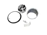 Headlamp set, loose kit, with black rim, without glass. Porsche  911 69-83 LHD (Left hand Drive) cars - 91163111300