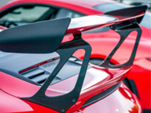 Riser alettone posteriore in alluminio billet Porsche 991 GT3 RS - 99151268190, 99151268290, 99151268191, 99151268291, 99151268171, 99151268271