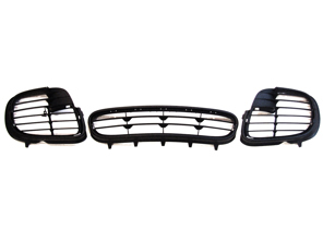 Frontstoßstangen-Turbo-Look-Grill-Set. Porsche 996 - 9965055630001C, 9965055640001C, 9965055610001C