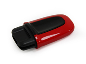 Portachiavi con chiave di avviamento. Porsche 991 / 58 Cayenne / 970 Panamera / Macan / 981 Boxster - 88044940RED, 7PP919157, 7PP919157A