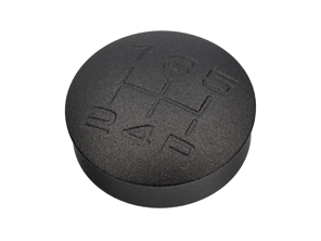 Pommeau de levier de vitesse en alliage gravé, noir. Porsche Boxster / 944 / 924 - 931424075001AJ - GI944B
