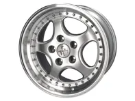 18" KT2 lichtmetalen velg met gespleten velglook 9,5J ET52 - zilveren afwerking Porsche PCD5/130 - KT2S018, KT2S01808552, KT2S01809552