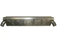 Scarico, Sport GT, acciaio inossidabile, lucidato. Sostituisce lo scarico originale GT2 - 97345S, 1620602700, 97.345S, 99711102680 - 1620602700