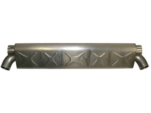 Auspuff, Sport GT, Edelstahl, poliert. Ersetzt den originalen GT2-Auspuff - 97345S, 1620602700, 97.345S, 99711102680 - 1620602700