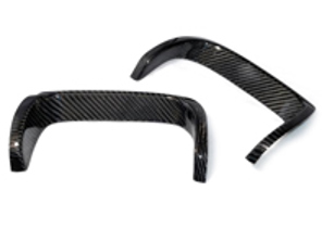 Set coperture protezione scarico, carbonio. Porsche 997.1 Carrera S