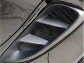 Grilles d'admission latérales. Porsche 718 Boxster et Cayman 2017 - 2022 - 7184.0Side