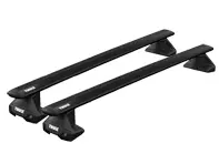 Système de barres de toit Thule Evo 135 Noir pour Porsche 958 Cayenne 2010-17 - 711420, 710500, 145147