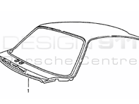 Roof Skin Outer Coupe. Porsche 993 1994-98 WITHOUT electric sunroof - 99350308700, 99350308700GRV, 99350308705, 99350308705GRV
