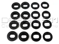 Set di fissaggio per tappetini. Porsche 955 Caienna 2004-06 - 95504480264, 955044802648B2, 955044802648C3, 955044802648D4, 955044802648E5