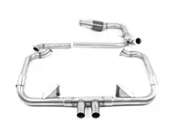 Sistema di scarico sportivo completo Milltek con finiture Cerakote Black GT-100. Porsche 718 Boxster GTS / Cayman GTS - 982251052E, 982251051D, 982251051K - SSXPO140