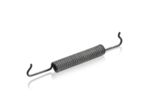 Resorte de retorno de zapatas de freno de mano, superior. Porsche 924 - 113609605A, 113609605B