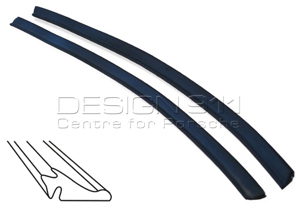 Raspador de ventana de puerta exterior. Porsche 911 / 964 Cabrio / Targa - 91153193142, 91153193242