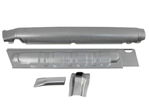Pannelli interni ed esterni del battitacco con kit di pannelli jack. Porsche 911 1966-08/73 - 91150112403, 91150112303, 591077, 591078, 1682500270, 1682500280