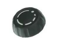 Bouton rotatif GAUCHE pour commande radio. Porsche 987.1 Boxster / 987C.1 Cayman / 997.1 - 95564295100, 99764220100A05, 99764220101A05