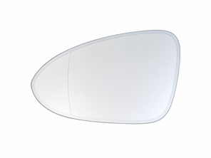 Buitenspiegelglas (asferisch), dimbaar, links voor linksgestuurde auto's. Porsche 971 Panamera / 976 Panamera - 971857521D - ZJ-7143-L