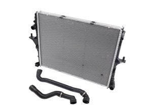 Kit completo di radiatore e tubo flessibile del liquido di raffreddamento. Porsche 955 Cayenne S / Cayenne turbo - 95510614201, 955106142010, 95510614200, 95510623910, 95510623800 - GPBH-23800, CR571000P, GPBH-23910