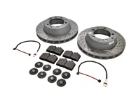 Bremsbeläge und Bremsscheiben-Paket für die Hinterachse. Porsche 965 Turbo 3,3 l, 3,6 l, RS - 96535204100, 96535204200, 96435193903, 96435193904, 96435193905, 96461236501, 96435193903BRE, 96535209601, 99635208600, P85094, 93035193802, 93035193803, 93035193804, 93035193805, 93035194015, 93035194025, 95135193005, 95135193006, 95135193016, 95135193901, 95135193902, 95135193903, 95135193904, 95135193905, 95135193908, 96435193002, 96435193902, 96435293000, 96535293000, 96535293003, 96535293004, 96535293900, 96535293903, 99335293003, 99335293903, 96461236500, 96461236502, 96435209600