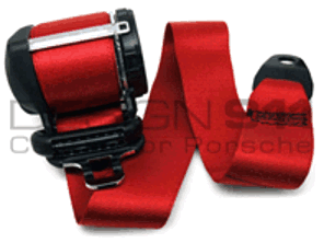 Sicherheitsgurte hinten Cabrio in ROT. Porsche 996 / 997 - 99680398308N13, 99780303500N13, 99680398408N13, 99780303600N13