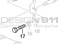 Boulon à tête hexagonale de support de support de boîte de vitesses. Porsche 993 C2 TIPTRONIC - 90007503209