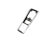 Beschädigte Abdeckung des Tiptronic-Hebels (Galvanosilber). Porsche 95B Macan - 95B863419GT8, 95B863419