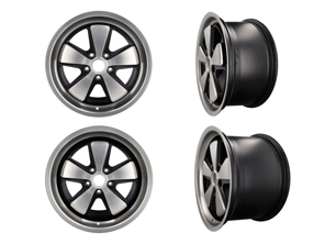 Llantas de aleación Fuchs de 18" JUEGO DE 4 en plata 8.0J y 10J para automóvil Porsche - 999362S188052, 999362S181065