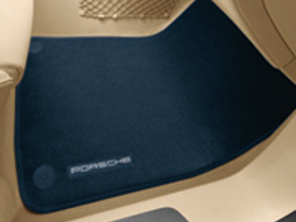 Fußmatten mit Nubukeinfassung. Porsche 970.1 Panamera 2010 RHD – Rechtslenker - 97055106301dk4