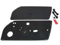 RS / RSA / Backdate Style Türverkleidungen in schwarzem Leder für Porsche 911 / 912E / 930 / 964 / 993 1974-96