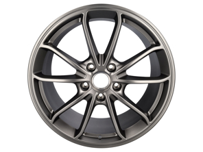 Cerchi in lega da 20' GT4 in platino (satinato-lucido). Porsche originale - 98104460302, 00004460719