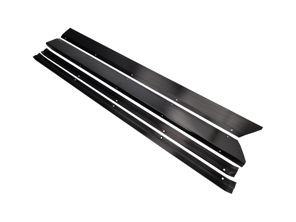 Ensemble de protections de bas de caisse de seuil de porte FINITION NOIRE. Porsche 911 1965-73 - 90155111550, 90155111650 - IA.008.002