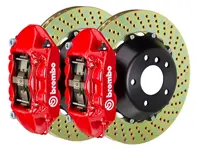 Brembo GT Big brake-set (achter). Porsche - Maat remschijf: 345x28 - 2P18026A, 2P18026A1, 2P18026A2, 2P18026A3