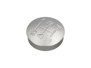 Schaltknaufeinsatz Alu graviert für Porsche Boxster / 944 / 924 - 931424075001AJ - GI944