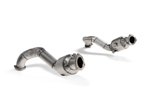Set di tubi di collegamento Akrapovic (titanio). Porsche 718 Cayman GT4 RS / Boxster Spyder RS - L-PO/T/17, 9GT254350B, 9GT254350C, 9GT254351B, 9GT254351C - L-PO/T/17