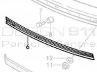 Embutido de plástico de goma de impacto. Porsche 911 - 91150514902
