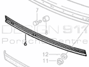 Inserto in plastica in gomma antiurto. Porsche 911 - 91150514902
