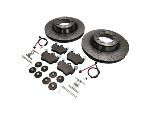 Bremsbeläge und Bremsscheiben-Paket hinten Porsche 997 C4S - 99635240501, 99635240601, 99635240502, 99135240301, 99135240401, 9P1615601, 9P1615602, 99635240503, 99635240603, 99135240302, 99135240402, 99635240500, 99635240600, 99635240602
