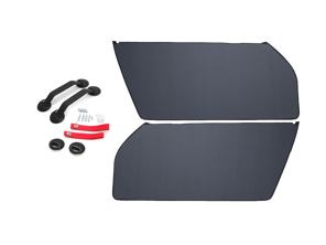 Kit de panneau de porte RS, avec sangles de traction ROUGES. Porsche 911/930/964/993 - 96455503X00, 964555830RD, 964555251008YR