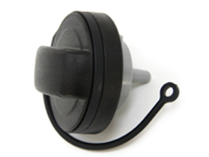 Fuel tank cap with retaining strap. Porsche 981 Boxster / 981 Cayman / 991 / 718 Boxster / 718 Cayman - 99120124100, 99120124101