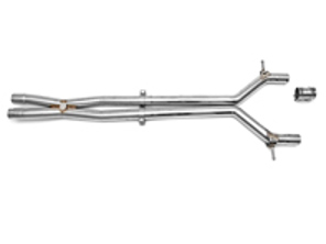 X-pipe di bypass del risonatore di scarico. Porsche Panamera 970 GTS - 97011191364, 97011191365